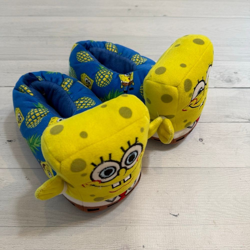 Spongebob‎ squarepants kids plush slippers size 13/1